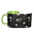 thumbnail image 3 of Halloween Coffee Mug, halloween skull leaf Ceramic Tea Cups Halloween Party Cups for Hot/Cold Beverages, Cute Coffee Cups for Kitchen Holiday Gift Coffee Bar Accessories, 3 of 6