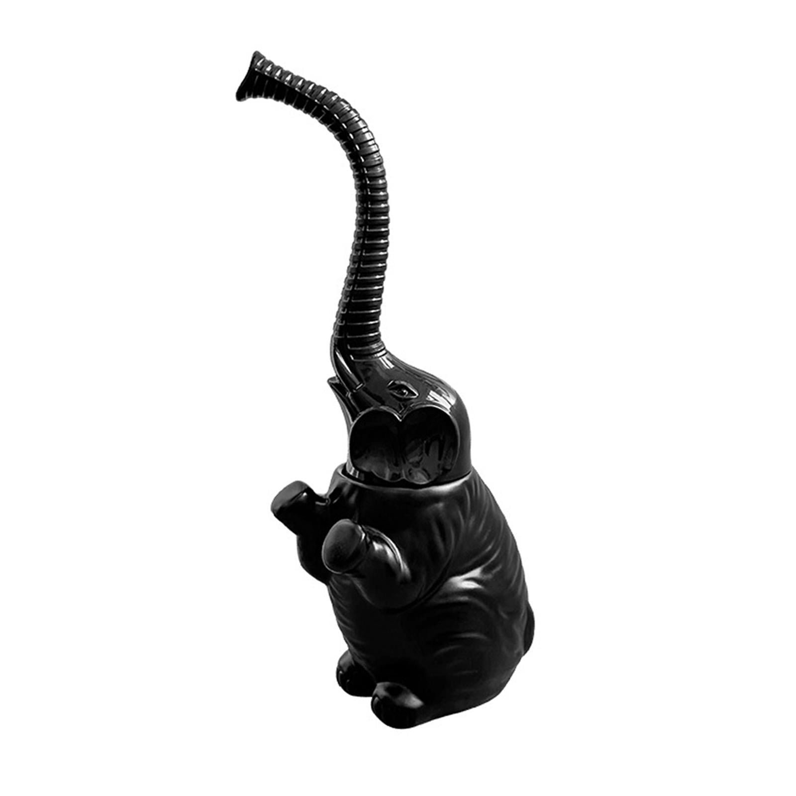 Elephant Toilet Brush Bowl Holder Resin Compact Space Saving for Bathroom Sink Bathtub Hotel Restroom