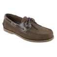 thumbnail image 2 of Rugged Shark Men's Classic Boat Shoes, Genuine Leather with Odor Control Technology, Brown, Men's Size 10, 2 of 6