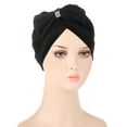 thumbnail image 2 of MESSUEN Beanie Cap Brimless Hat Sun Hat Brimless Caps for Women Brimless Hats for Women Head Turban Brimless Hats Black One Size, 2 of 2