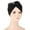 Black, variant on Yellow Headband for Women Cancer Head Hat Cap Ethnic Bohemian Bowknot Braid Hair Cover Wrap Turban Headwear Turban Cap