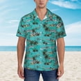thumbnail image 4 of Fotbe Hawaii Palms Hawaiian Shirt for Men Unisex Summer Beach Casual Short Sleeve Cotton Linen Button Down Shirts-Medium, 4 of 9