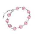 thumbnail image 1 of Pulsera de eslabones de cadena Pulsera del día de San Valentín con cuentas Pulsera elegante para mujer para hija, amistad BFF, compromiso, 1 of 8
