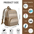 thumbnail image 6 of Boho Bohemia Geometric Line Art Backpack Backpack for School,Cute School Bag,Schoolbag with Adjustable Shoulder Straps & Padded Back,13.8"x11.4"x6", 6 of 6