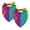 Multicolor, variant on PhooArto Music Notes Rainbow Print Dog Bandanas, 2 Pack Soft Washable Pet Scarf Triangle for Large Dogs Puppies and Cats