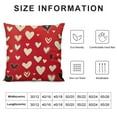 thumbnail image 6 of COMIO Valentines Day Pillow Covers Red Love Heart Holiday Decorative Throw Pillows Romantic Valentine Themed Gifts Pillowcase Cushion Cover Decor for Home Couch Bed Soft 2Pcs White, 6 of 6