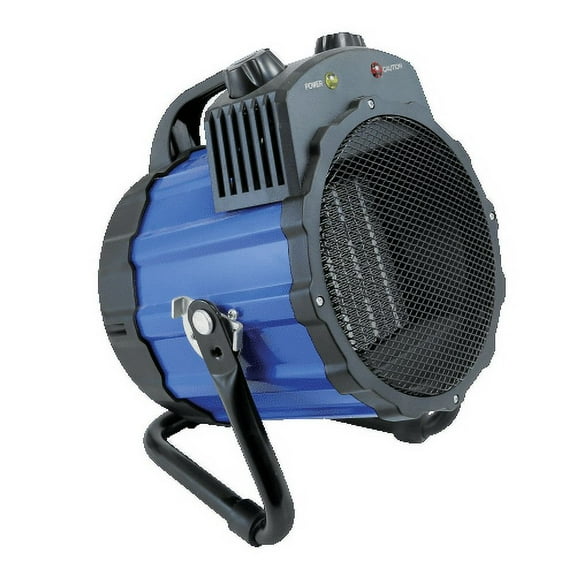 Comfort Zone PowerGear 1500-Watt Portable Ceramic Utility Heater with Pivoting Cradle Base, Blue