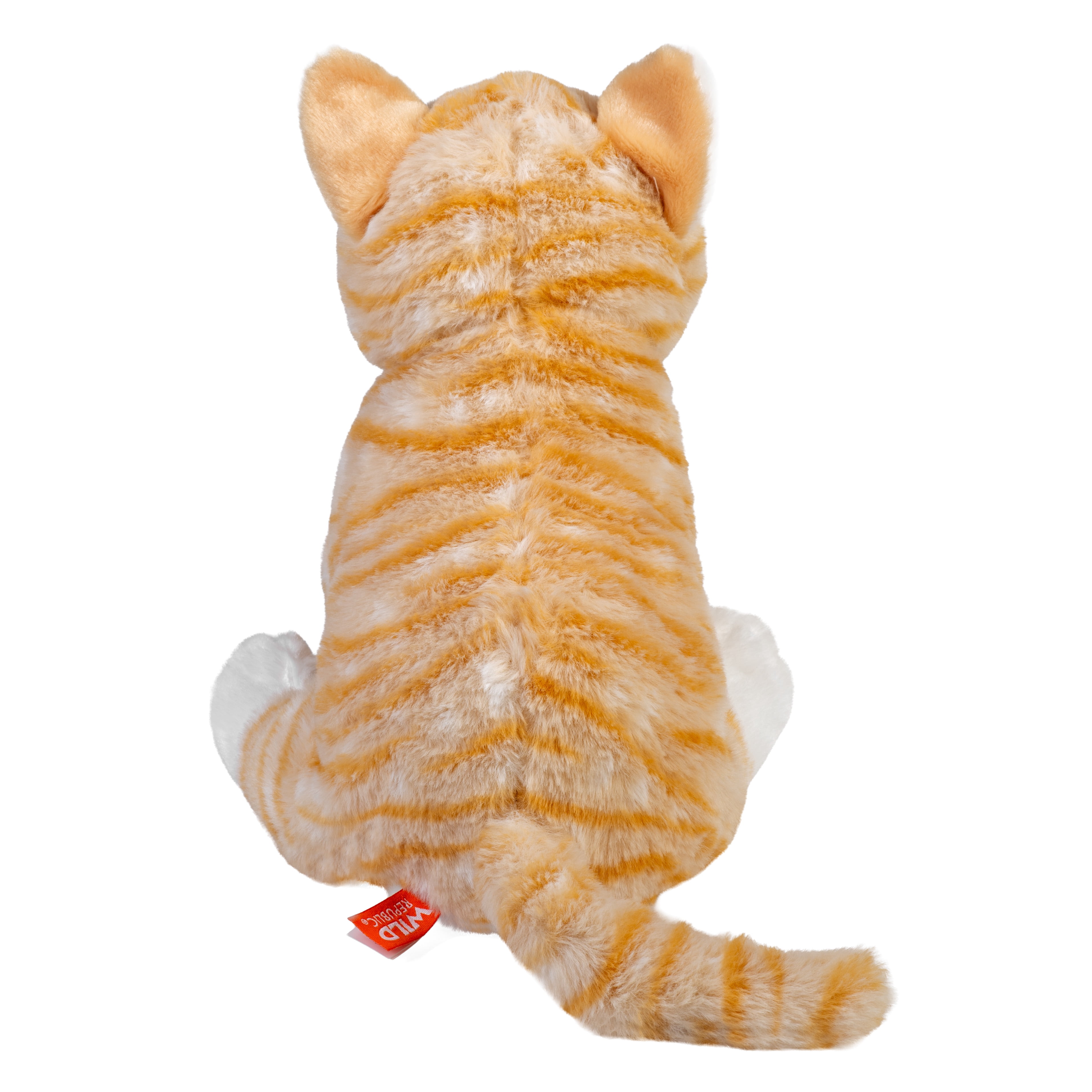 Wild Republic Cuddlekins Orange Tabby Cat, Stuffed Animal, 12 Inches, Plush Toy, Fill is Spun Recycled Water Bottles