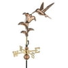 Good Directions Hummingbird Garden Weathervane, Pure Copper - 14.5"L