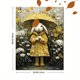 thumbnail image 3 of Qisvanset Bengal Cat Floral Canvas Print 12x16 Inch Multi Room Decor, 3 of 8