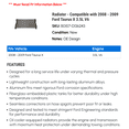 thumbnail image 2 of Radiator - Compatible with 2008 - 2009 Ford Taurus X 3.5L V6, 2 of 2