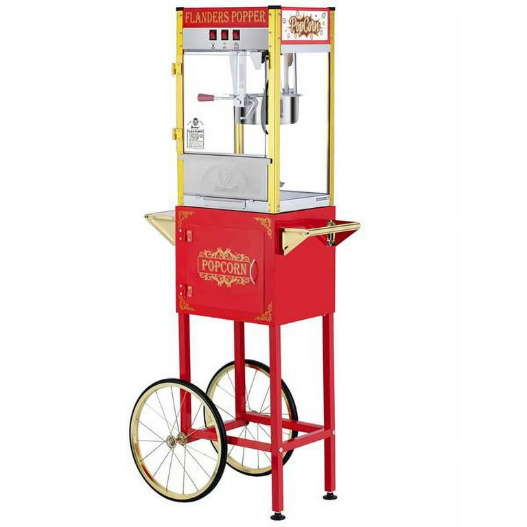 ZOKOP Commercial Vintage Style Popcorn Maker Machine 8OZ Hot Oil