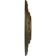 thumbnail image 4 of Ekena Millwork 17 5/8"OD X 3 5/8"ID X 1 7/8"P Orleans Ceiling Medallion (Fits Canopies up to 4 5/8"), Hand-Painted Brass, 4 of 7