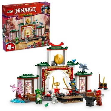 LEGO NINJAGO Ninja Spinjitzu Temple Building Toy Playset - Pretend Play Preschool Ninja Toy for Kids, Boys and Girls, Ages 4  - with 4 Minifigures - Gift Idea for Birthdays - 71831