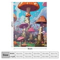 thumbnail image 4 of JEUXUS Mushroom Blanket Gift -  Cute Blankets for Girls &amp; Boys - Colorful Soft Fuzzy Throw for Couch, Sofa, 4 of 6