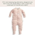 thumbnail image 2 of ergoPouch 2.5 TOG Sleeping Onesies For Baby Girl and Baby Boy - Baby Onesies for Easy Diaper Changes - Baby Girl Onesies Made with Breathable Materials (6-12 Months, Daisies), 2 of 5