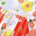 thumbnail image 5 of CAUYDY Toddler Girl Dress Baby Girls Summer Casual Short Sleeve Dresses Little Girl Floral Print Sundress Princess Dress for Kids 2T 3T 4T 5T 6T 7T 8T (Sizes 5-6 Years,D1-Yellow), 5 of 9