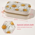 thumbnail image 5 of Little Daisy Velvet Portable Earring Organizer Box with Removable Compartment - Ideal Travel Organizer and Jewelry Box Gift, 5 of 7