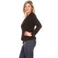thumbnail image 3 of Women's Casual Office Work Long Sleeve Open Front Blazer Jacket, 3 of 6