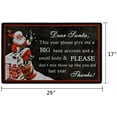 thumbnail image 6 of Santa Letter Christmas Door Mat Indoor Outdoor Entry Way Doormat for Front Door Patio Anti Slip Rubber Entrance Door Mats Xmas Holiday Decor, 6 of 7