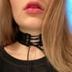 thumbnail image 3 of Sexy Harajuku Lace Up Anime Jewelry Velvet Leather Vintage Punk Gothic Choker Necklace for Women Girl Jewelry Gift, 3 of 5