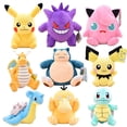 thumbnail image 2 of Figuras de peluche de Pokemon para niños, Pikachu, tortuga Jenny, Animal de dibujos animados, relleno de Anime, juguetes de mantequilla, regalo de cumpleaños, Kawaii, 20cm-30cmSnorlax zhangyuxiang unisex, 2 of 2