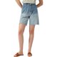 thumbnail image 1 of Pantalones cortos de mezclilla INSPIRE CHIC para mujer, con cintura elástica, pierna recta, jeans cortos casuales, azul S, 1 of 6