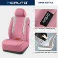 thumbnail image 3 of PIC AUTO Car Seat Cover - Sparkly Glitter and Pink Leather, Waterproof Front Seat Covers for Girls & Women, Airbag Compatible, Universal Fit, 3 of 8