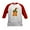 Red/White, variant on CafePress - Halloween Letter N Witch Monogram Kids Baseball Je - Kids Cotton Baseball Jersey, 3/4 Sleeve Shirt