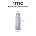 thumbnail image 5 of RTIC 20 oz Ceramic Lined Insulated Journey Bottle, Leak-Proof Lid, Dusty Lilac, 5 of 7
