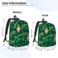 thumbnail image 3 of Bixox St Patrick's Day9 Printing Canvas Backpack Lightweight Casual Travel Backpack School Backpack Fits 15.6 Inch Notebook, 3 of 5