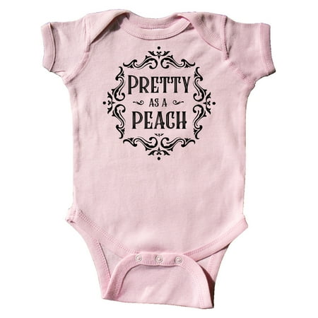 

Inktastic Pretty as a Peach Gift Baby Girl Bodysuit