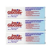 3 Pack - Insta-Glucose Gel, Respond to Low Blood Sugar Quickly Rapidly Absorbed Gel for Diabetic Emergencies, Cherry Flavor, 1.09 Ounce