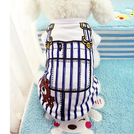 Weefy Cute Pet Clothes Dog Puppy Cotton Sport Vest T-Shirt Doggy Costume
