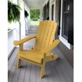thumbnail image 1 of Tranquilo Depot Folding Yellow Adirondack Chair, 1 of 12