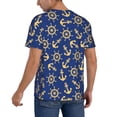 thumbnail image 2 of KLL Anchors and Nautical for Men's Baseball Shirts,Short Sleeve Casual Shirts Button Down Shirt for Men Beach Summer Wedding Shirt-3X-Large, 2 of 7