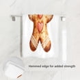 thumbnail image 2 of Towel 30x15 Inch Face Towel Hand Towel Bath Towels Hand Bath Towels Single-Sided Printed Towels, Lightweight, Breathable and Absorbent Christmas Gingerbread Man Cartoon, 2 of 5
