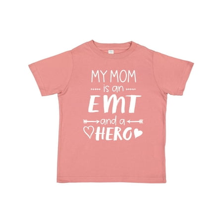 

Inktastic My Mom is an EMT and a Hero Gift Toddler Boy or Toddler Girl T-Shirt