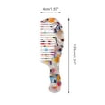 thumbnail image 2 of Unique Bargains 1 Pc Durable Marble Texture Large Tooth Comb for All Hair Types Colorful, 2 of 6