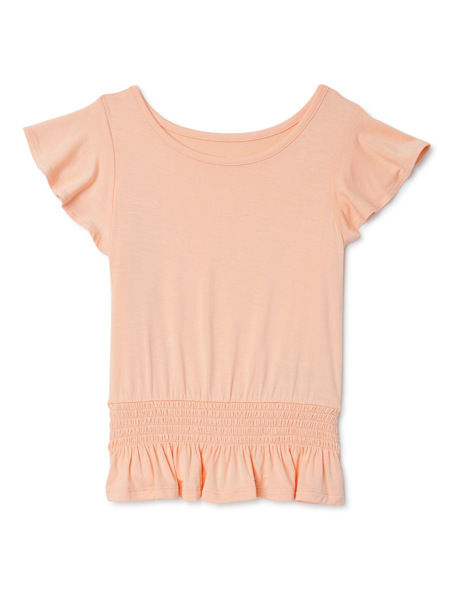 Wonder Nation Girls Elastic Waist Top, Sizes 4-18