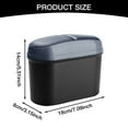thumbnail image 3 of Clearance Closure Bags & lids & Boxes under $6 Car Trash Can Multi Purpose Car Portable Storage Mesh Bag Car Garbage ，Grey, 3 of 6
