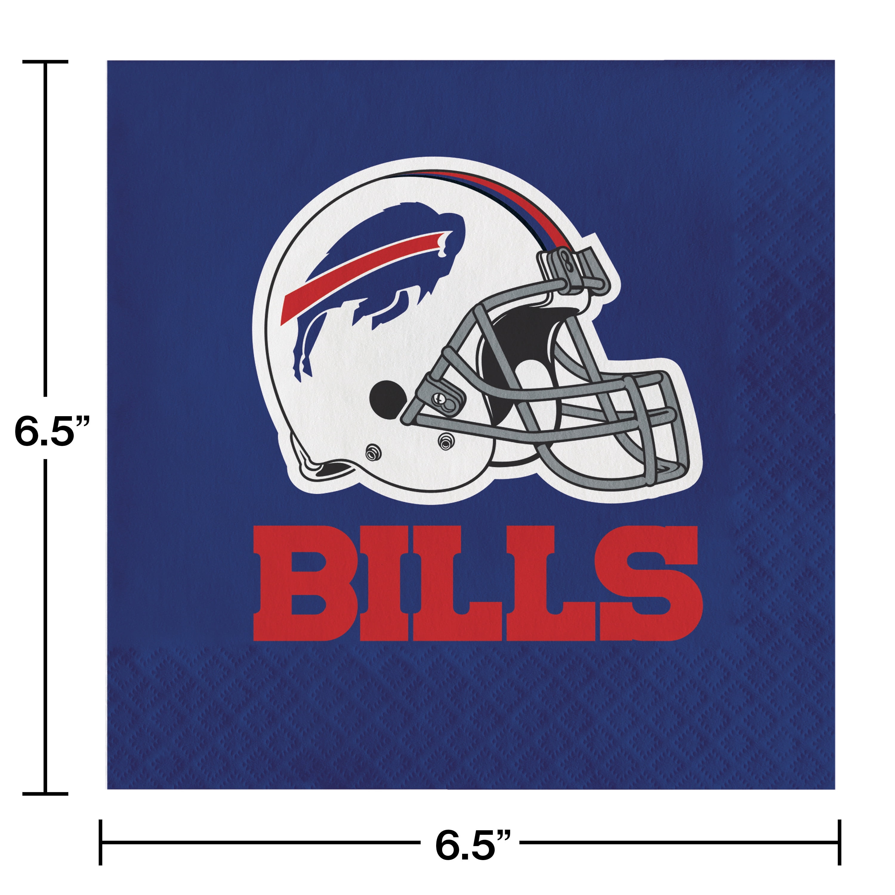 Buffalo Bills Paper Napkins 48 Count for 24 Guests