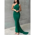 thumbnail image 3 of Mialoley Robe Longue pour Femmes, Sans Manches Col Halter Ajustée Robe Cocktail Robe d'Été pour Fête, 3 of 6