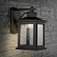 thumbnail image 3 of SAFAVIEH Gorgen Electric Outdoor Wall Lantern, Black, 3 of 6