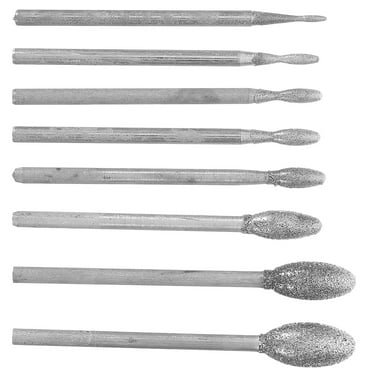 8 Pcs Jade Carving Tool Drill Bits Deburring Metal for Steel Diamond Drilling Rock