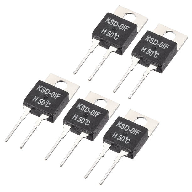 Termostato KSD-01F, Controlador de Temperatura 50鈩 N.O Normal Abierto 5 piezas