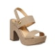 thumbnail image 1 of Zapatilla Mujer Casual Formal Textil Beige Tacón Ancho beige 23 Incógnita 088D2Z, 1 of 7