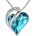 thumbnail image 1 of Collar De Corazón De Amor, Collar Con Colgante De Corazón De Cristal Para Mujer, Regalos De Joyería Para Mujer Kearding AP007558-03, 1 of 6