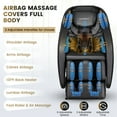 thumbnail image 3 of COSTWAY Relaxation02 Full Body Massage Chair, SL Track Zero Gravity Shiatsu Recliner with airbag Coverage, Bluetooth Speaker, Foot Roller, Heat Therapy, Thai Stretch, Auto Body Detector, 3 of 9