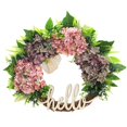 thumbnail image 1 of Couronne d'Automne pour la Porte d'Entrée Couronne d'Automne Couronne 18 Pouces Orange Hortensia Rouge Couronne Couronne Fait à la Main Couronne Couronne de Ferme Couronne de Hello, 1 of 5